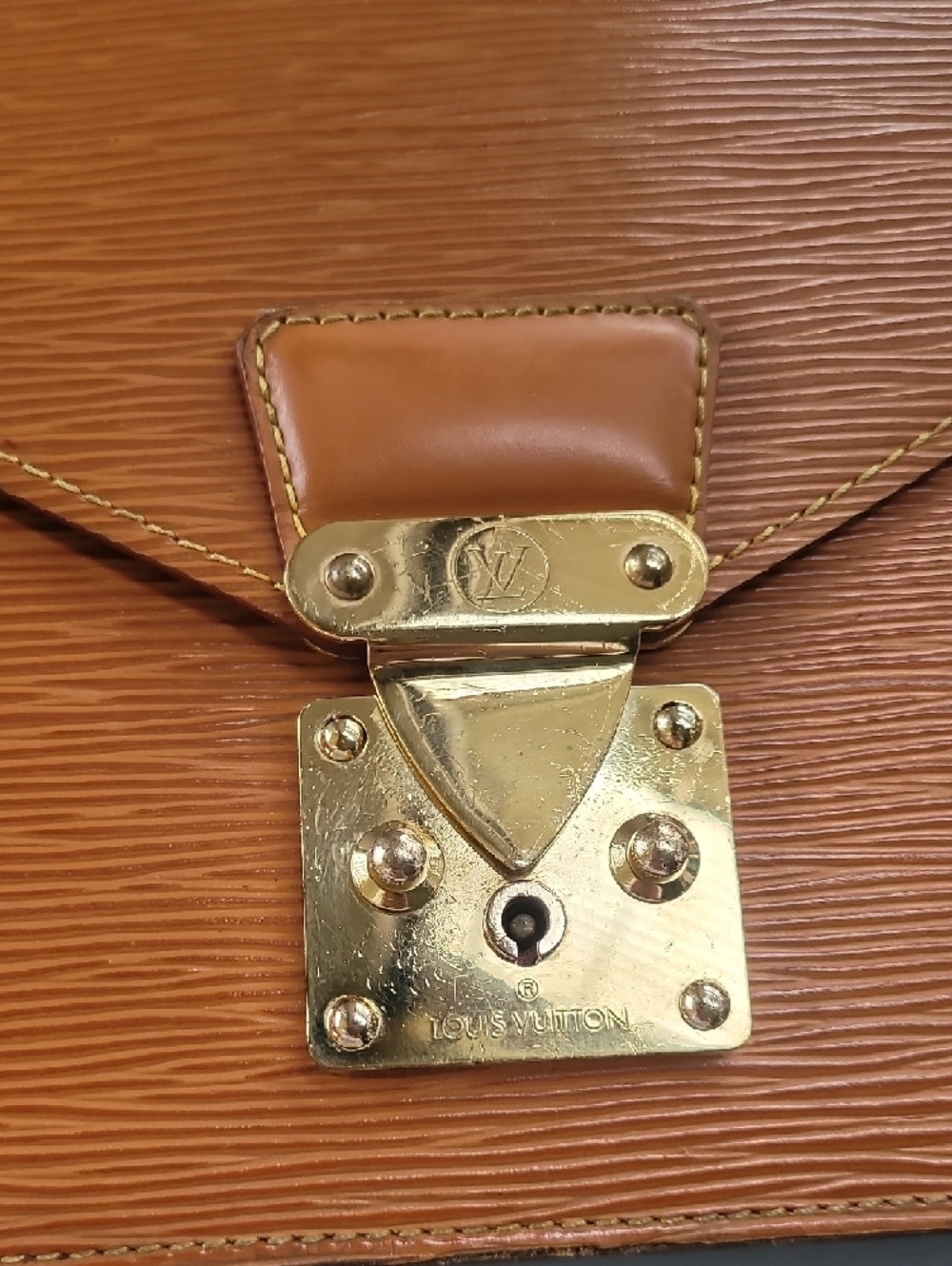 Louis Vuitton Sellier Dragonne Clutch Handbag Epi Leather Sienna Brown - Picture 3 of 16